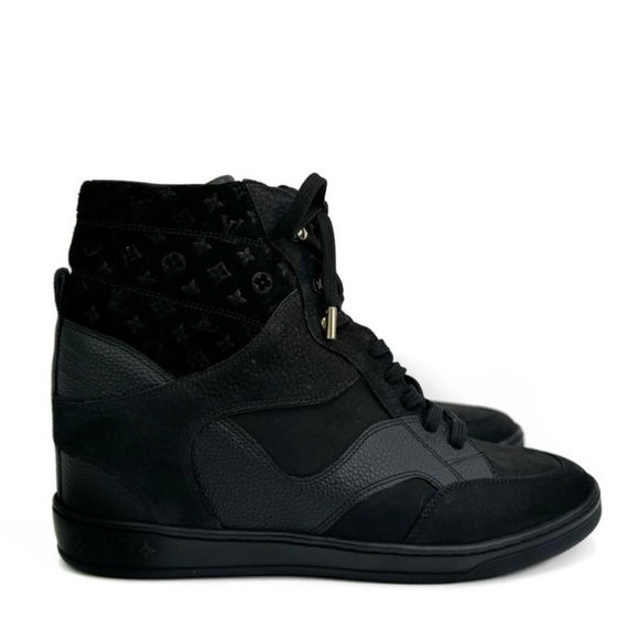 LOUIS VUITTON CLIFF WEDGE SNEAKERS - Picture 8 of 14